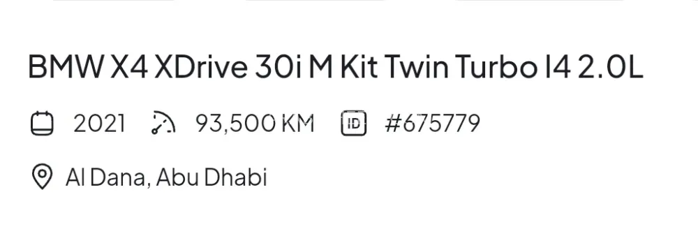 BMW X4 2021 for Sale in Abu Dhabi Image-8