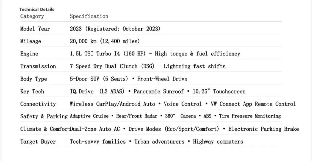 Volkswagen Taos 2023 for Sale in Sharjah Image-22