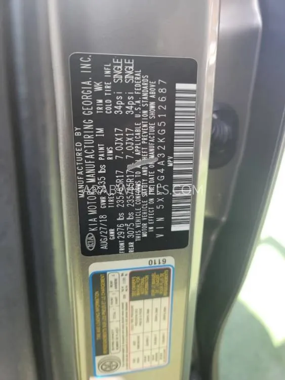 كيا سورينتو 2019 for Sale in الشارقة Image-23